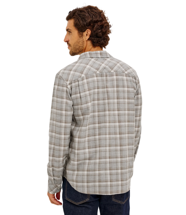 Wyatt Long Sleeve Plaid Shirt - Live Edge Heather