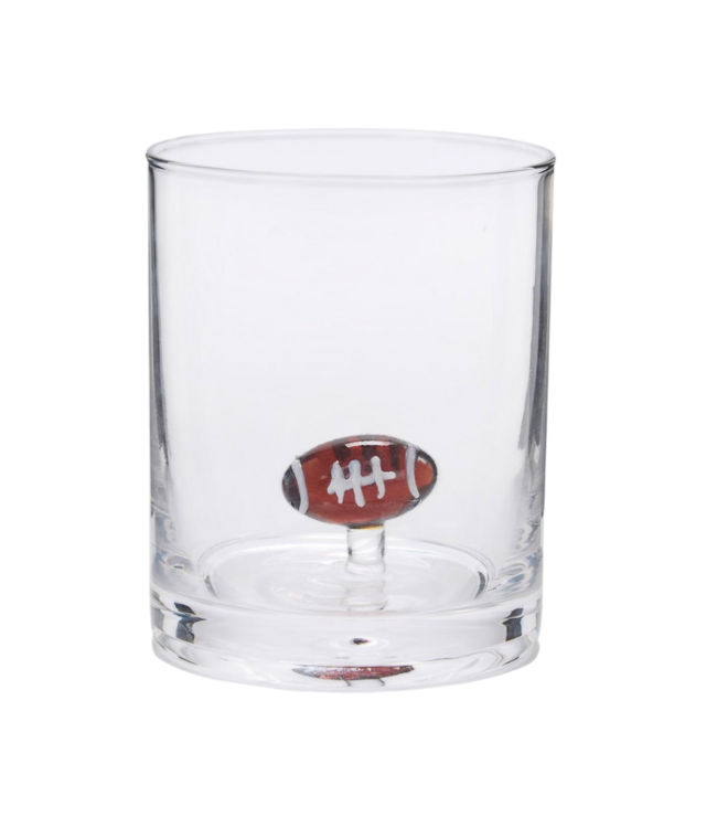 Football Double Old Fashioned Glass