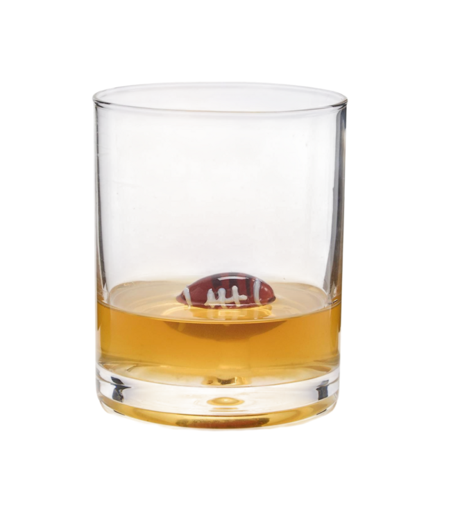 Football Double Old Fashioned Glass