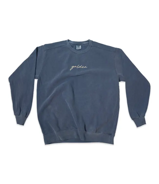 Golden Script Crewneck