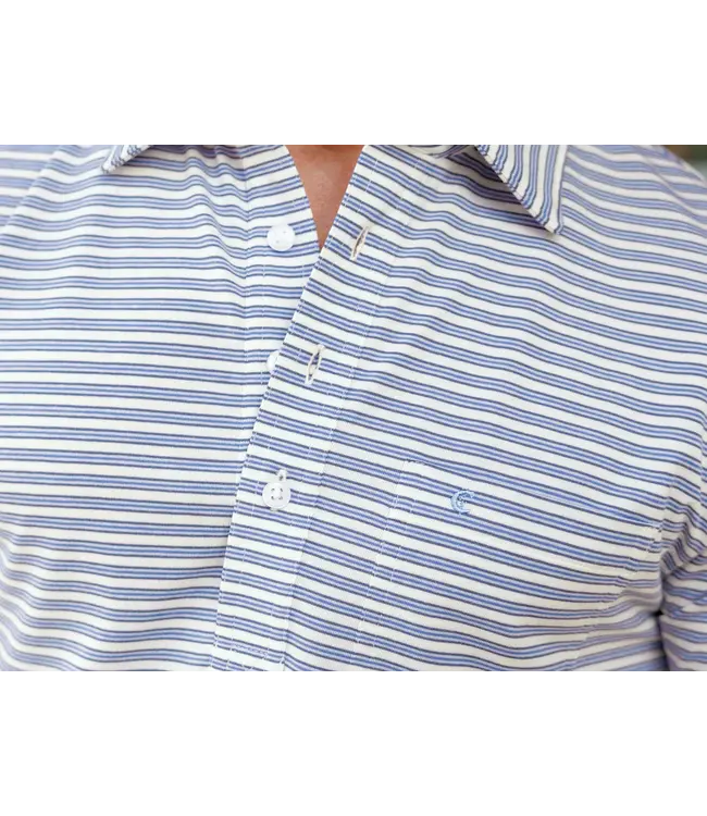 Performance Players Polo Shirt - Fremont Stripe Cream