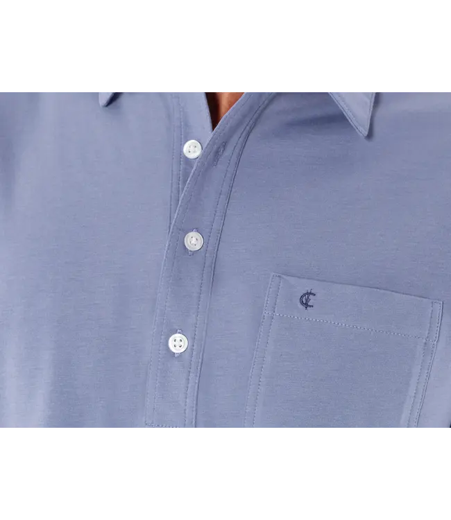Top Shelf Players Polo Shirt - Sunwashed Blue