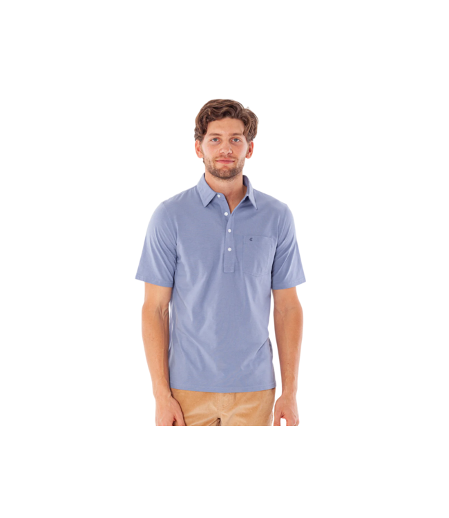 Top Shelf Players Polo Shirt - Sunwashed Blue