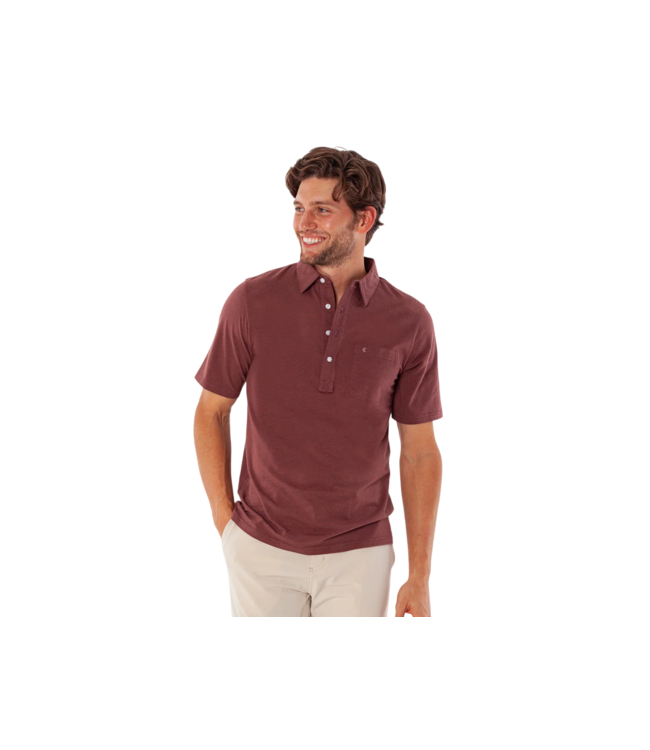 Top Shelf Players Polo Shirt - Mudslide Microstripe