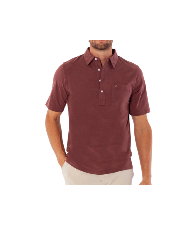 Top Shelf Players Polo Shirt - Mudslide Microstripe
