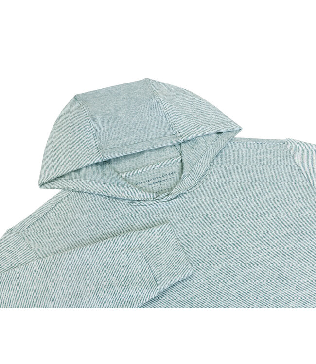 The Hamilton Hoodie - Heathered California Spruce & White
