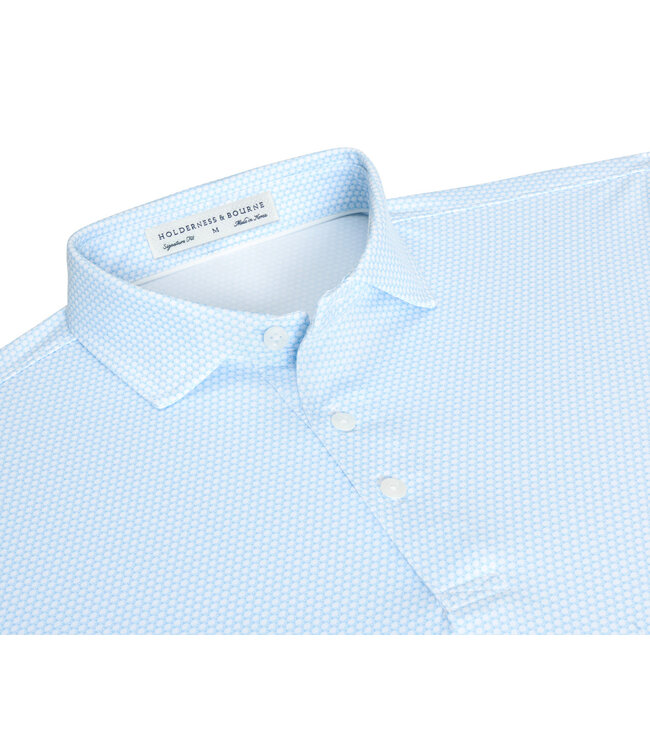 The Rutherford Polo Shirt - Vista Blue
