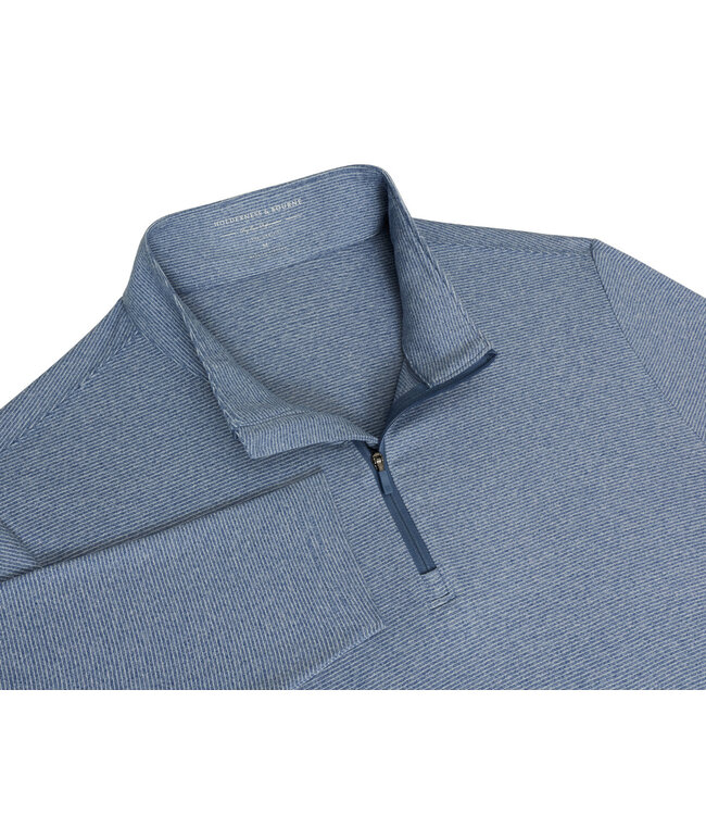 The Royce Quarter-Zip - Heathered Pacific Blue