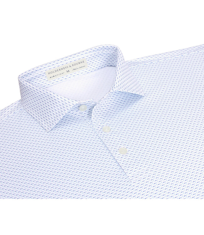 The Cromwell Polo Shirt - Cascade Green & Pacific Blue