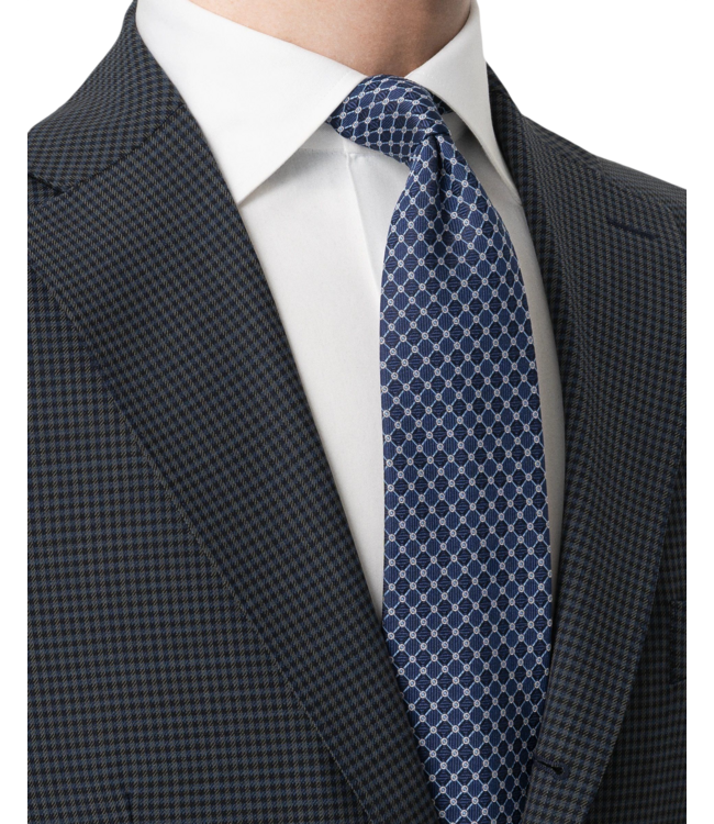 Geometric Woven Silk Tie