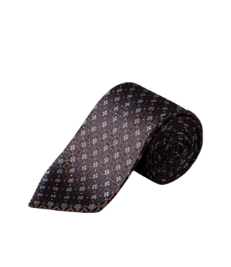 Eton Floral Medallion Woven Silk Tie