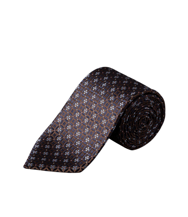 Floral Medallion Woven Silk Tie