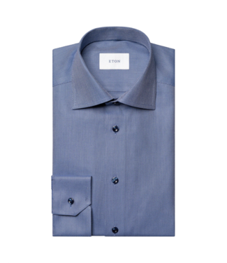 Eton Semi Solid Signature Twill Shirt - Contemporary