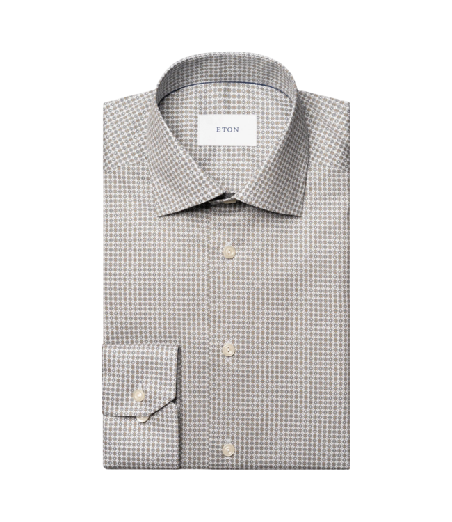 Micro Print Signature Twill Shirt - Contemporary