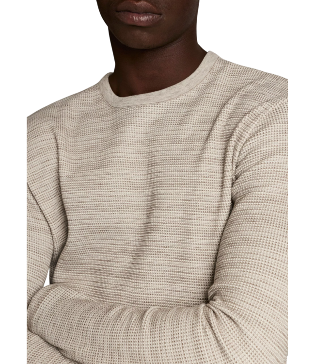 Vince Space Dye Long Sleeve Shirt - Tarmac Combo