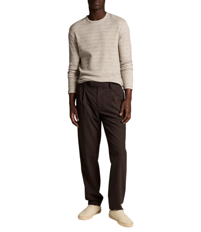 Vince Space Dye Long Sleeve Shirt - Tarmac Combo