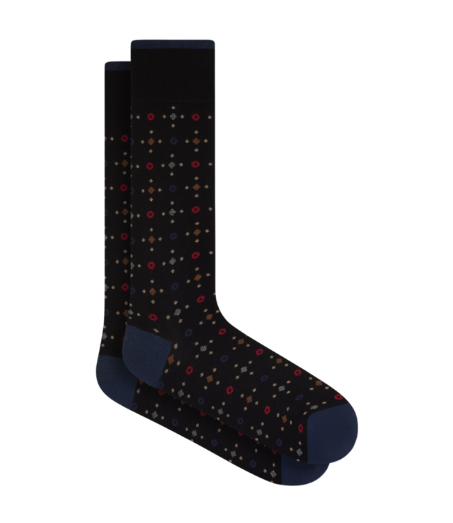 Bugatchi Bugatchi Abstract Pattern Socks - Black
