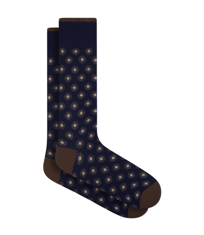 Bugatchi Bugatchi Geometric Pattern Socks - Navy
