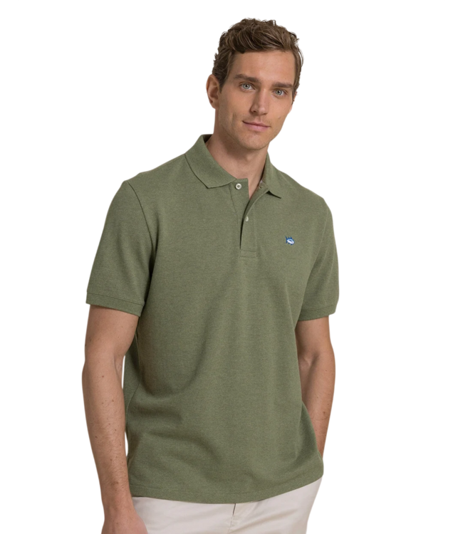 Southern Tide Southern Tide Heather Skipjack Polo Shirt - Cedar Green