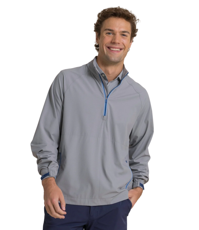 Southern Tide Southern Tide Seabreeze Performance Pullover - Steel Grey
