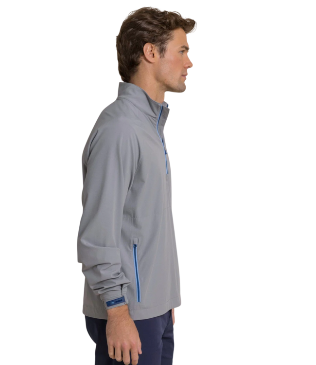 Southern Tide Southern Tide Seabreeze Performance Pullover - Steel Grey