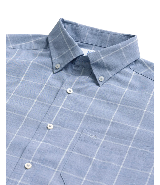Southern Tide Southern Tide Bay Breeze Plaid Sport Shirt - Blue
