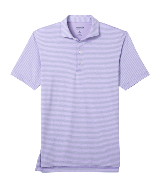 Johnnie-O Johnnie-O Michael Stripe Performance Jersey Polo - Viola