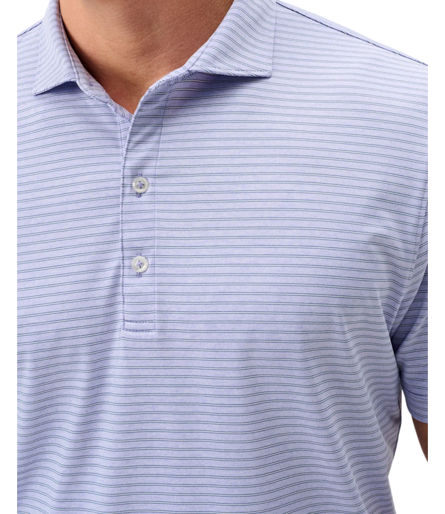 Johnnie-O Johnnie-O Michael Stripe Performance Jersey Polo - Viola