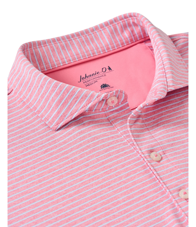 Johnnie-O Johnnie-O Michael Stripe Performance Jersey Polo - Palm Beach