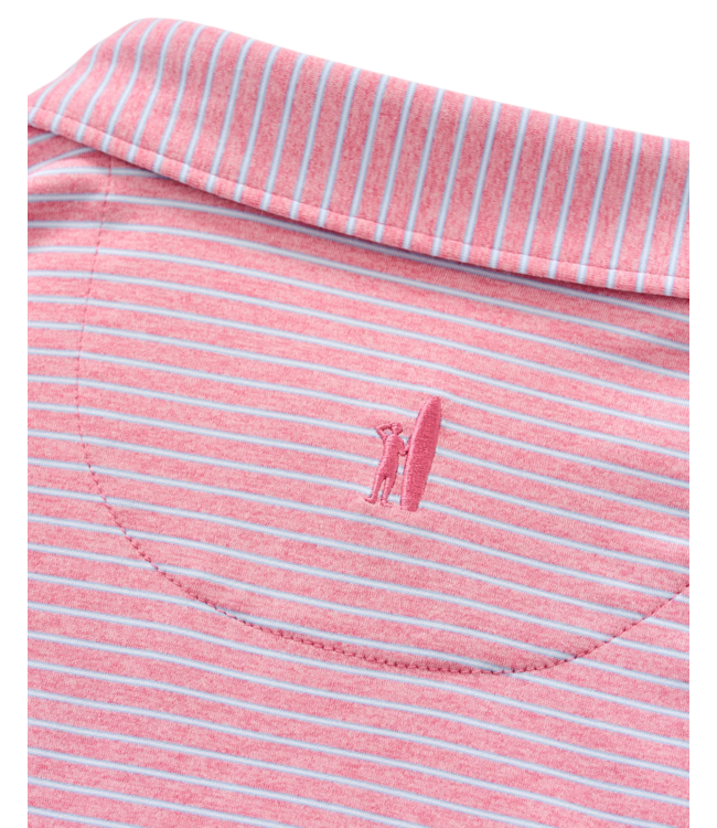 Johnnie-O Johnnie-O Michael Stripe Performance Jersey Polo - Palm Beach