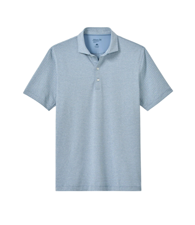 Johnnie-O Johnnie-O Michael Stripe Performance Jersey Polo - Carbon Fiber