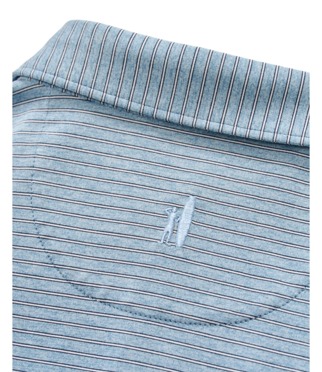 Johnnie-O Johnnie-O Michael Stripe Performance Jersey Polo - Carbon Fiber
