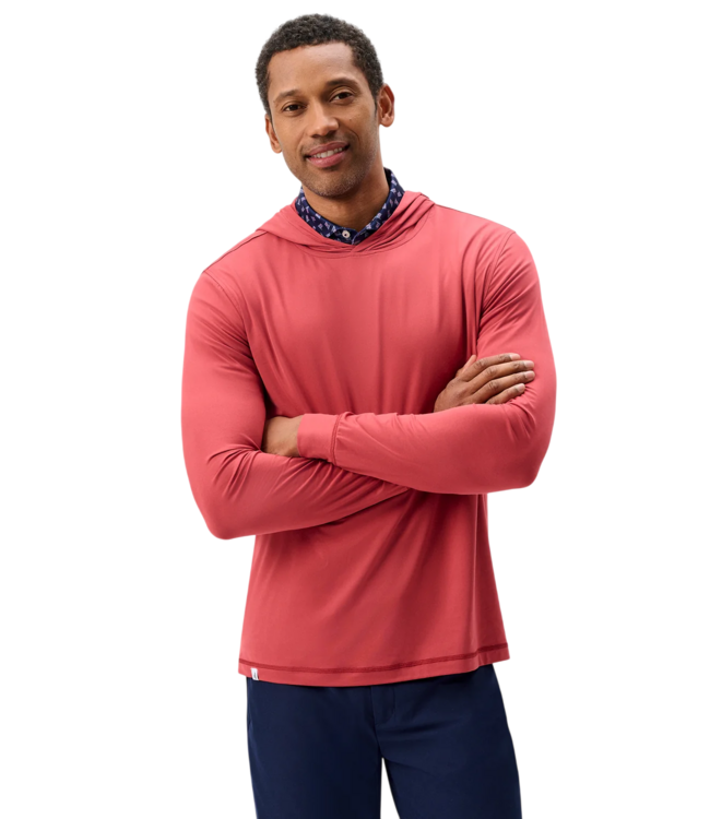 Johnnie-O Johnnie-O Talon Featherweight Performance Hoodie - Racing Red