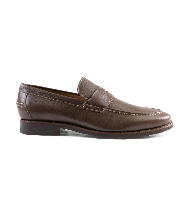 Johnnie-O Johnnie-O J-Flex Leather Penny Loafer - Chocolate