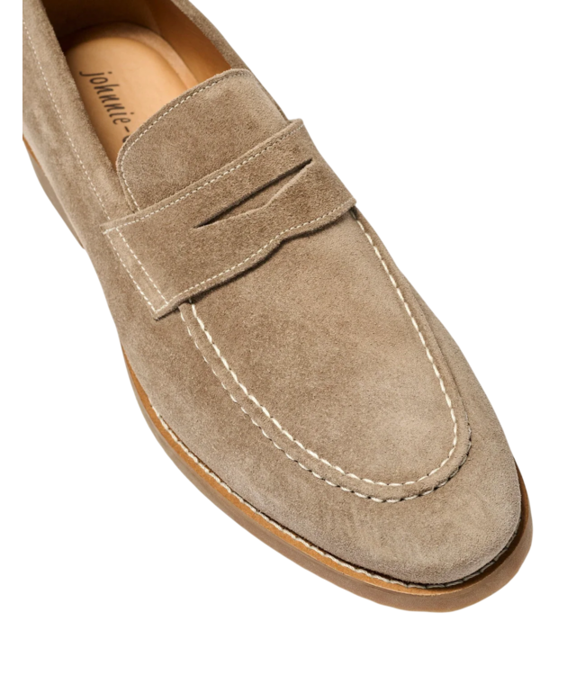 Johnnie-O Johnnie-O J-Flex Suede Penny Loafer - Stone