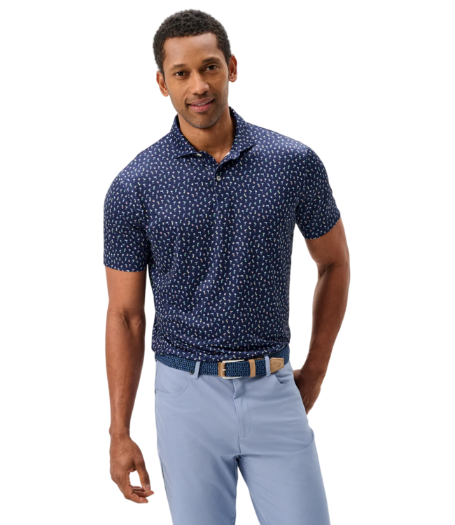 Johnnie-O Johnnie-O Pop Tails Performance Jersey Polo - Navy