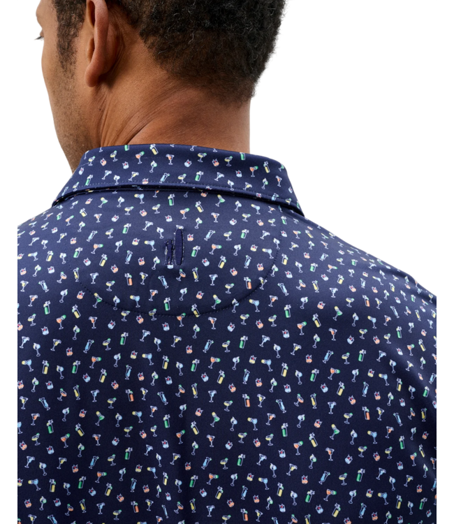 Johnnie-O Johnnie-O Pop Tails Performance Jersey Polo - Navy