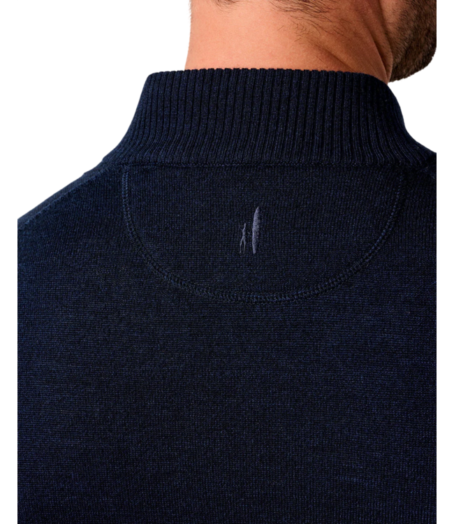 Johnnie-O Johnnie-O Raynor Merino Wool Quarter-Zip Sweater - Navy
