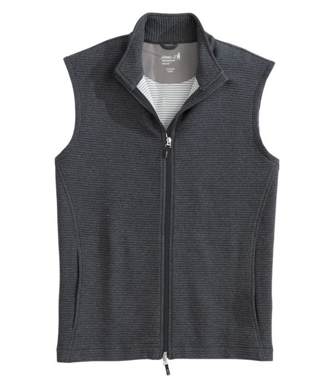 Johnnie-O Johnnie-O Men's Reggie Ribbed Performance Vest - Black