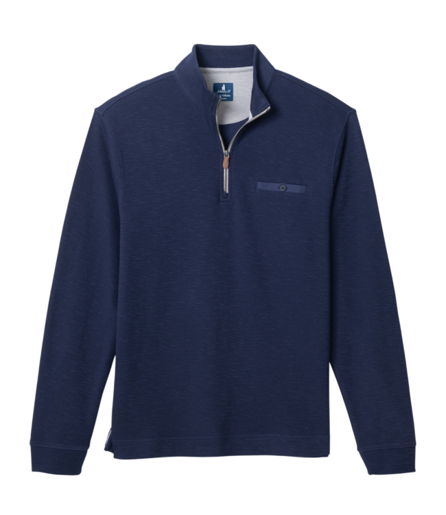 Johnnie-O Johnnie-O Flame Stitch Zip Pullover - Navy