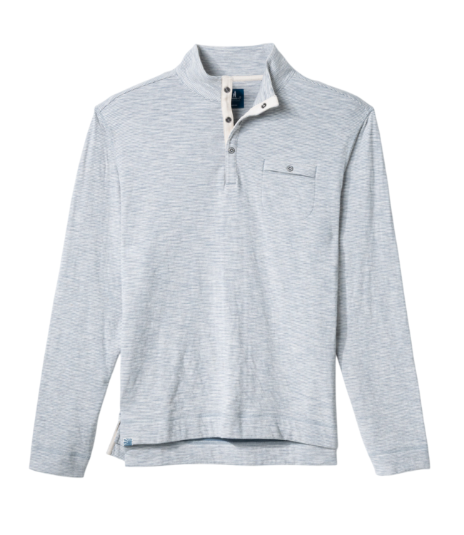 Johnnie-O Johnnie-O Cove Striped Henley - Cream