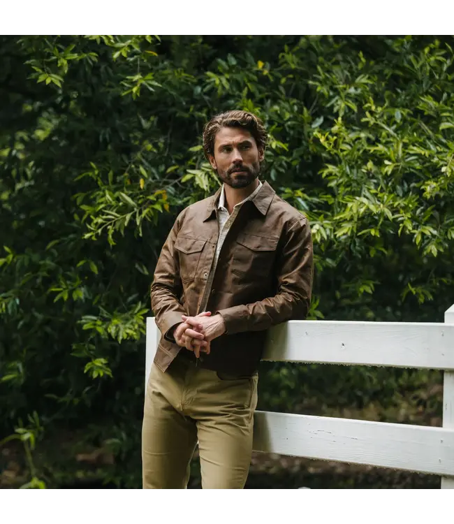 Tom Beckbe Tom Beckbe Chatom Waxed Canvas Jacket - Field Tan