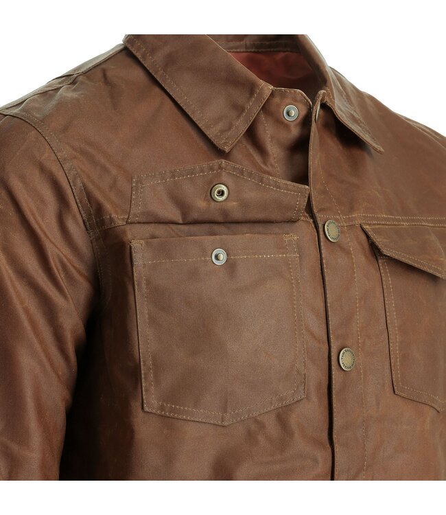 Tom Beckbe Tom Beckbe Chatom Waxed Canvas Jacket - Field Tan