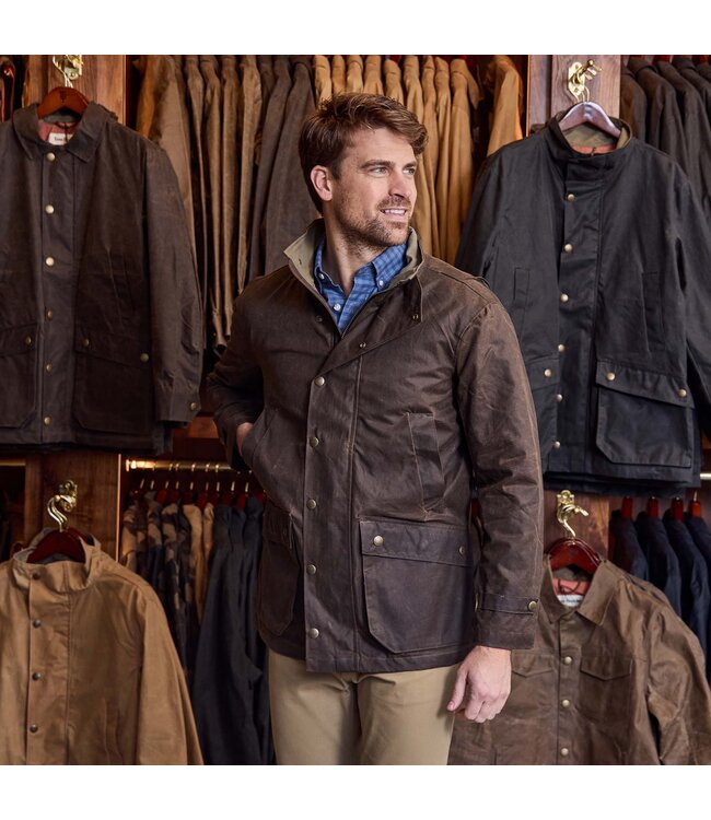 Tom Beckbe Tom Beckbe Tensaw Waxed Canvas Jacket - Rye Brown