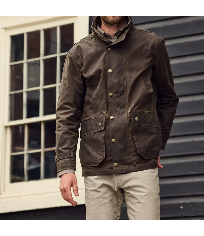 Tom Beckbe Tom Beckbe Tensaw Waxed Canvas Jacket - Rye Brown
