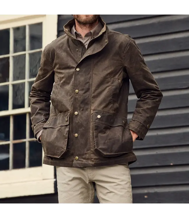 Tom Beckbe Tom Beckbe Tensaw Waxed Canvas Jacket - Rye Brown