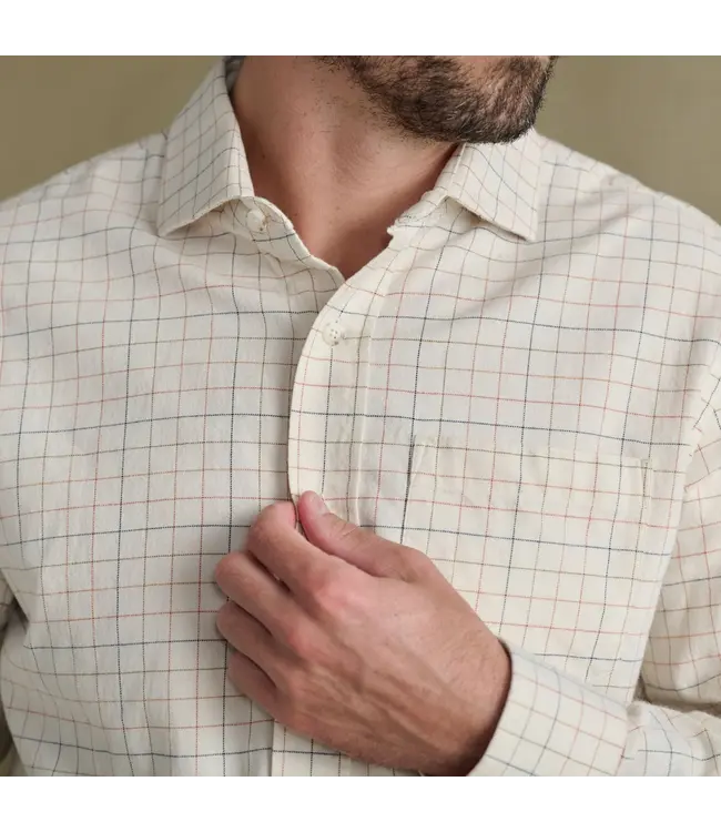 Tom Beckbe Tom Beckbe Prescott Estate Twill Shirt - Parchment