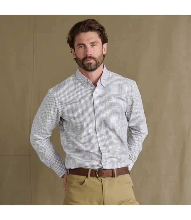 Tom Beckbe Ensley Pinpoint Oxford Shirt - Cornflower
