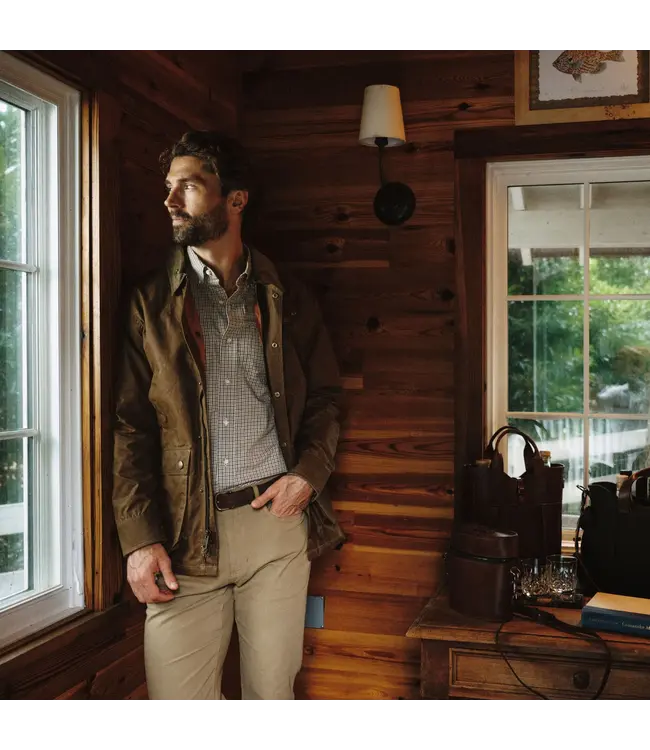 Tom Beckbe Tom Beckbe Knapp Cotton Twill Shirt - Amber Moss