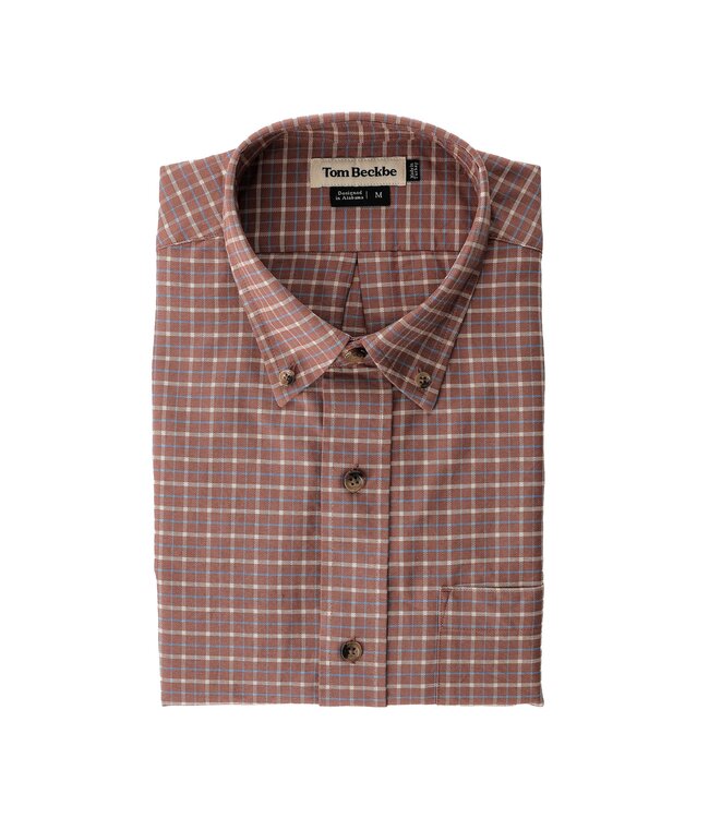 Tom Beckbe Tom Beckbe Culver Cotton Oxford Shirt - Adobe